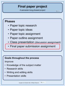 Final Paper Assignment - John Bandler